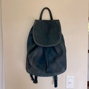Vintage Coach Sonoma blue suede backpack